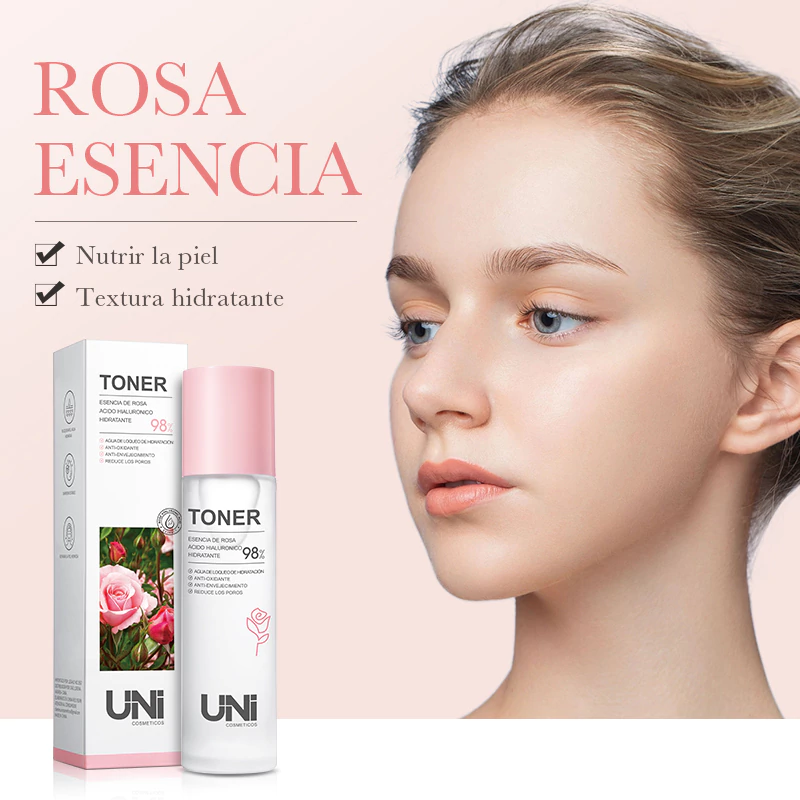 Miniatura 2 de Toner agua tonica hidratante de rosa 100ml UNI